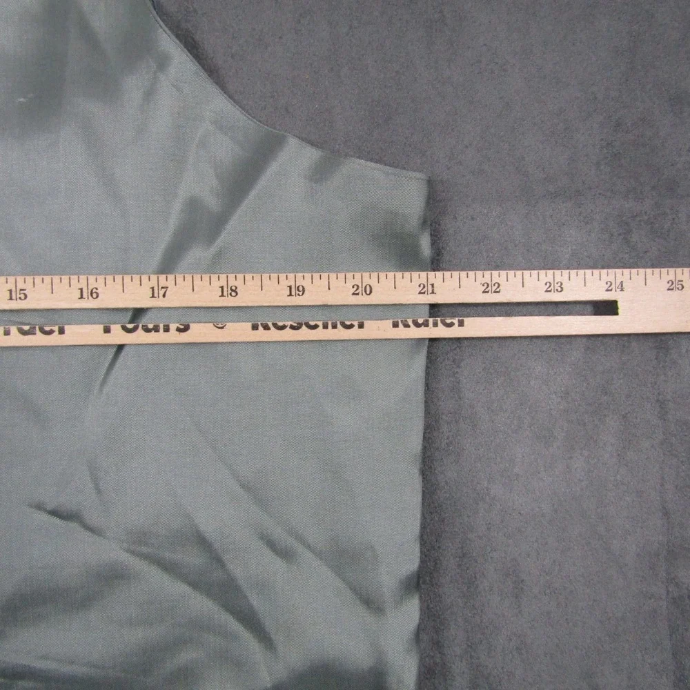 Suit Vest Men Size 42 Blue Pinstripe Formal Waistcoat 5-Button Wedding